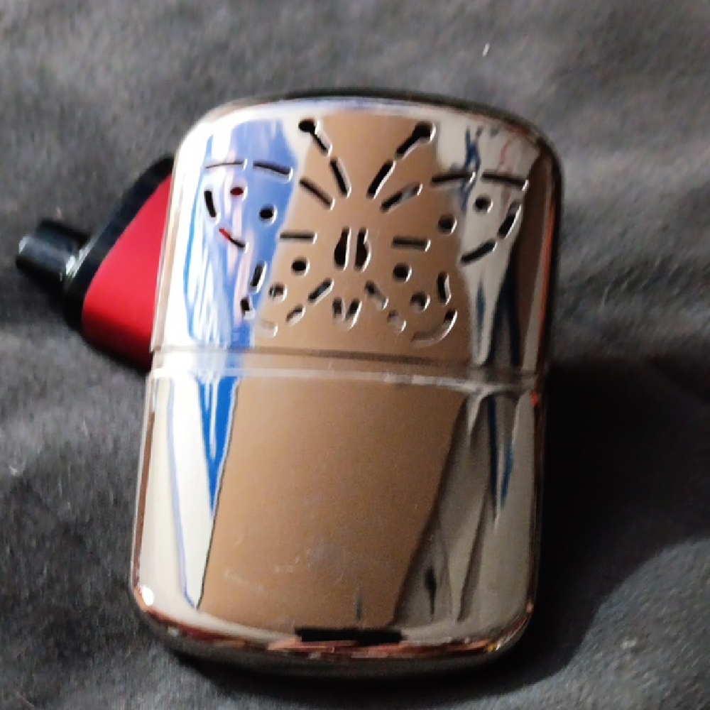 ​Vintage Chrome Butterfly Catalytic Hand Warmer - Reusable Pocket Heater